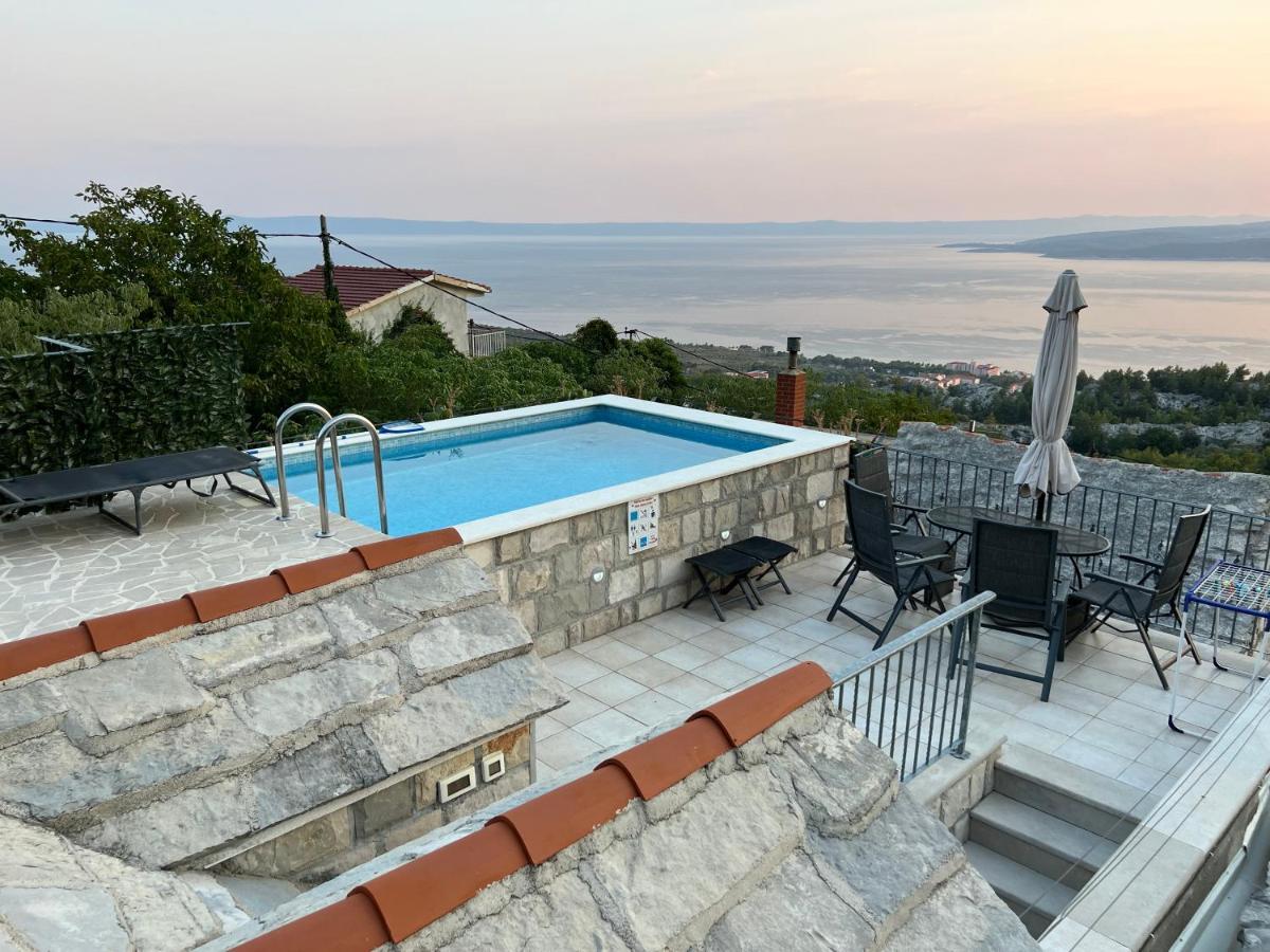 Villa Kristina - Ferienhaus Baska Voda - Topici, Private Outdoor Swimmingpool, Wifi Dış mekan fotoğraf